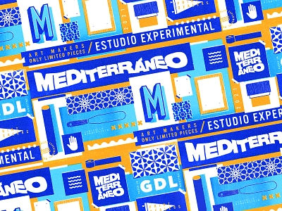 Mediterráneo Branding Concept art artist brandidentity branding agency branding and identity branding concept branding design concept creative designer guadalajara logo logotypedesign prints screenprint sea vector