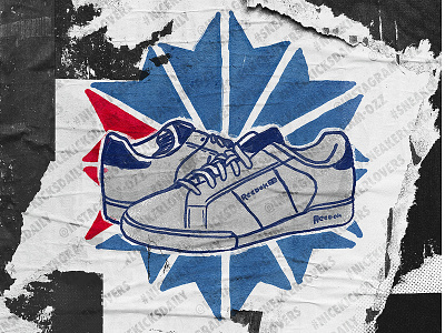 Reebok Classic Shoes badge grafitti illustration illustration design picture shoes sneakers street street art
