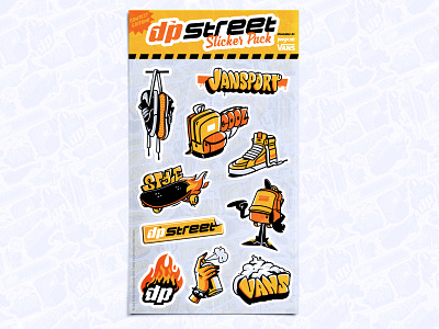 DPStreet Sticker Pack branding characterdesign hype jansport logo sneakers sticker sticker mule store street vans