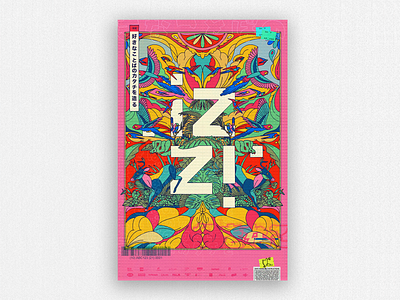 Izzi brand brand design branding chinese chinese culture colors drawing gothic hype illustration nature nature illustration