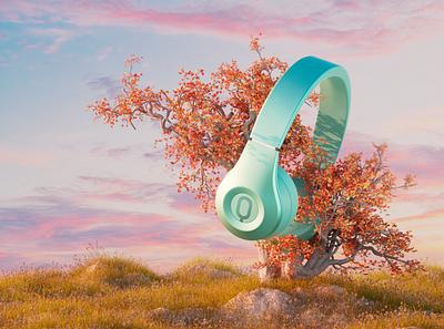 The Fantasy Land of Headphones #02 3d blender design production