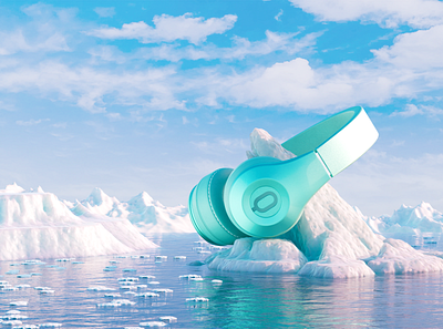 The Fantasy Land of Headphones #04 3d blender design production