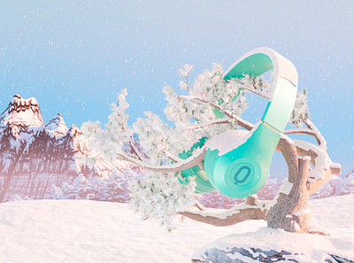 The Fantasy Land of Headphones #05 3d blender design production