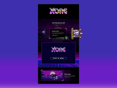 XONG XBOX arcade games design gaming uidesign xbox xong