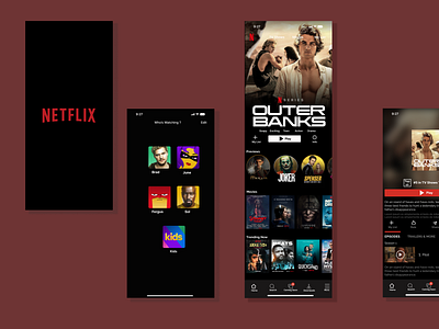 Re-designed the Netflix app