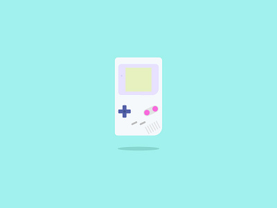 Old School / 03 artwork colors composition design flat gameboy graphic illustration illustree minimalism nintendo vector