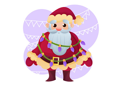 Vector Santa Claus branding cartoon character character design design illustration logo vector