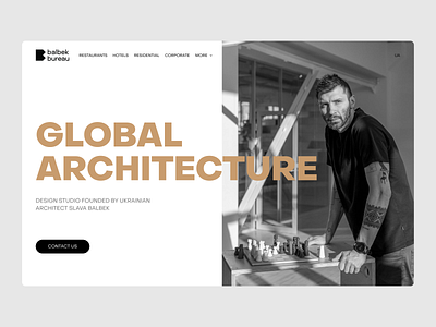Balbek Bureau: Website Redesign architecture branding design figma home page redesign typography ui ux visual visual design web web design website website redesign