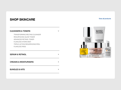 INSTYTUTUM: Categories Section beauty branding cosmetics design figma minimal redesign skincare typography ui ux web web design website website redesign