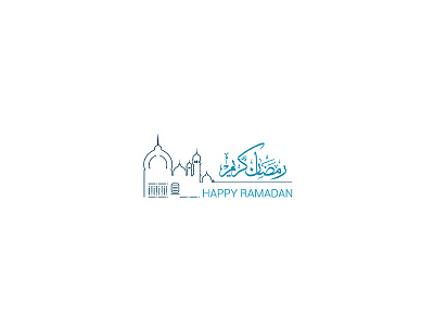 Happy Ramadan branding card happy logo ramadan