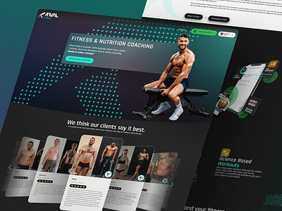 Rival Fitness - Branding & Web Design app branding design graphic design illustration logo outseta trainerize ui ux webflow website