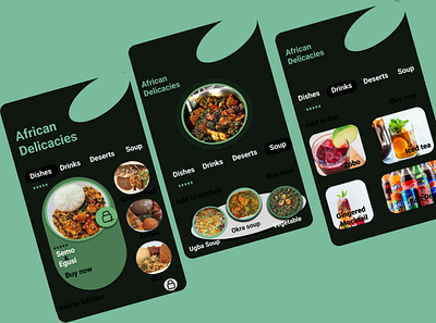 African Delicacies 3d branding graphic design ui