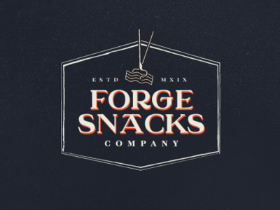 Forge Logo branding design logo snacks