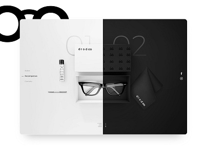 Drodoo Fundraising Kit black bold eyeglasses graphic design kit white