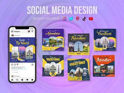 Travel Social Media Post Design