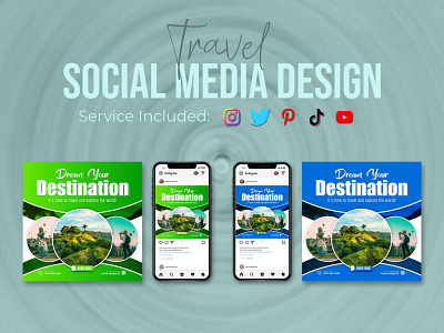 Travel Social Media post Template Design