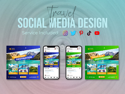 Travel Social Media post Template adventure branding design graphic design illustration logo social media marketing post social media sale travel poster ui vector