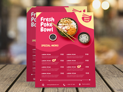 Restaurant Food Menu Flyer