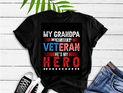 Veteran T-Shirt Design branding design fashion illustration logo photoshop tshirtdesign typography vector