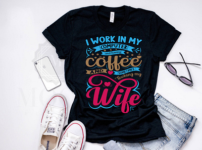 Coffee Lover T-Shirt Design branding coffee design fashion graphic design illustrator logo love photoshop typography