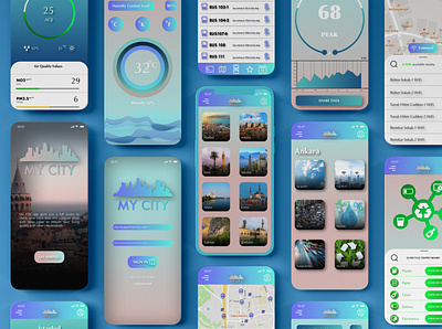 My City Smart City App by bene cert app design graphic design logo typography ui ux