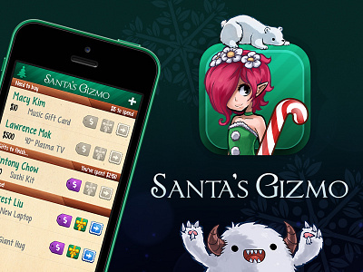 Santa's Gizmo app christmas gift gizmo icon interface sale santa santas shopping store