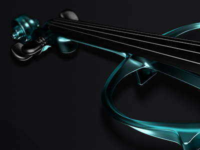 Violin 3d instrument music string violin