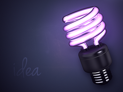 idea // Caption Contest! bulb caption contest florescent idea light lightbulb
