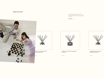 Jo malone design minimal typography ui visual web