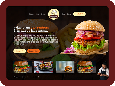 Restaurant Landing Page divi elementor figma graphic design illustration psd uxui webdesign wordpress xd