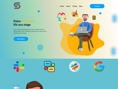 Web Agency Landing Page design divi elementor figma graphic design illustration landing page logo psd themecustomization ui uxui webdesign website wordpress xd