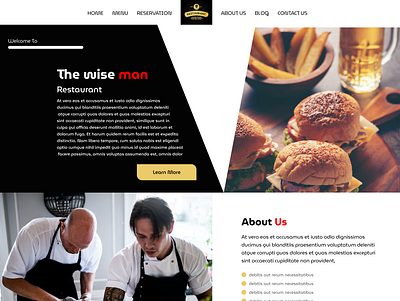 Restaurant food landing page Concept css design divi elementor figma figma to wordpress graphic design html illustration landing page logo mobile app design psd psd to html ui uxui web design website wordpress xd to wordpress