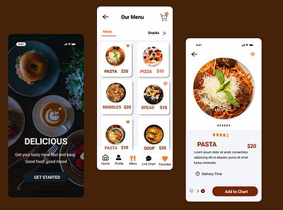 Delicious app design ui