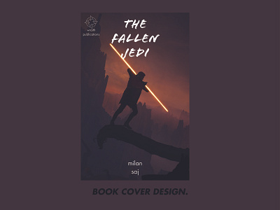 The fallen jedi book cover design. design graphic design illustration vector