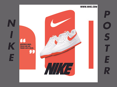 Nike shoe poster II design graphic design illustration vector