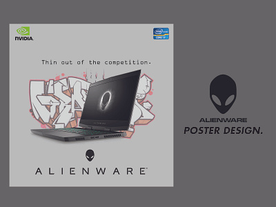 Alienware poster design. branding design graphic design illustration vector