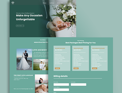 Roses - Landing page Photo Studio ui