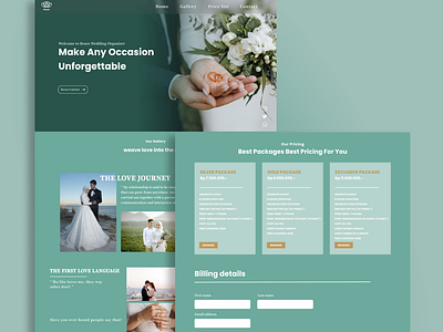 Roses - Landing page Photo Studio