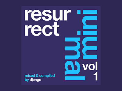 Resurrect Vol. 1 graphic design typography
