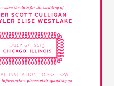 Save The Date invitation type