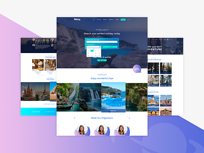 Politrip Travel Website Design - Shot 1