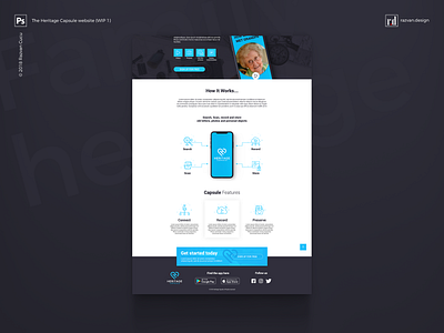 Heritage Capsule - Website Design - Shot 2