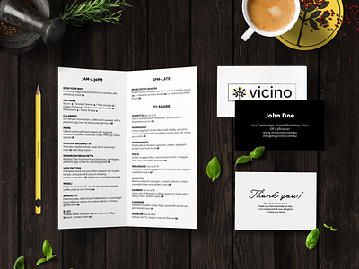 My Vicino - Café & Italian street food - Branding - Shot 2 brand agency branding branding agency bruschetta cafe cucina italian food italian restaurant logo restaurant street food
