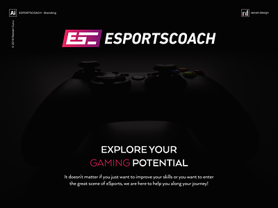 Esportscoach - Branding - Shot 1 branding coach coaching esports game gaming logo play player players