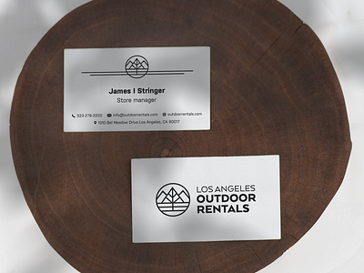 Business Card Design for LA Outdoor Rentals