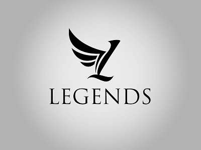 Logo Brand Legends brand branding emblem l logo logo mark wings