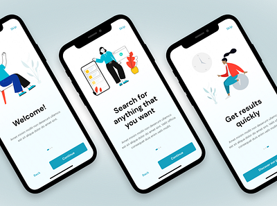 Welcome! app design ecommerce illustration ui ux