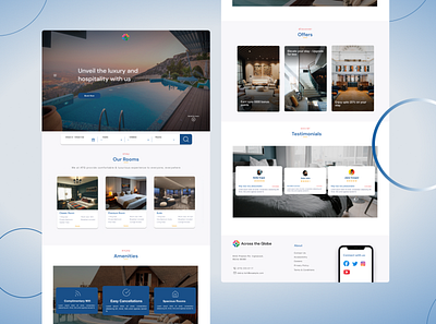 Hotel Landing Page design hotel hotellandingpage hotelwebsite landingpage ui ux website