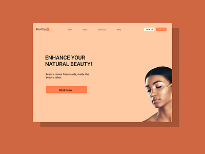 Simple Beauty Store Landing Page dailyui day003 design figma inspiration