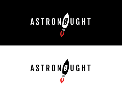 #dailylogochallenge 1 | 50 - logo with rocketship astronaut dailylogochallenge logo logotype minimal nought rocketship vector wordplay zero